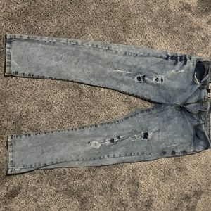 men 36x30 skinny ripped jeans